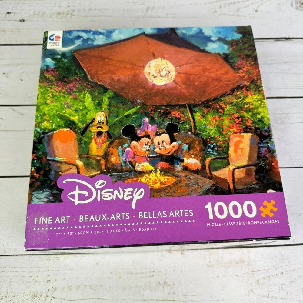 Ceaco Disney Fine Art Mickey Minnie Coleman Paradise 1000pc‎ Jigsaw Puzzle